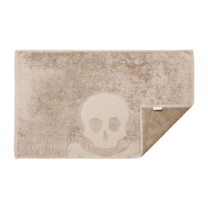 Alfombra de baño calavera 50x80cm 100% algodón 750gsm beige scalpers home