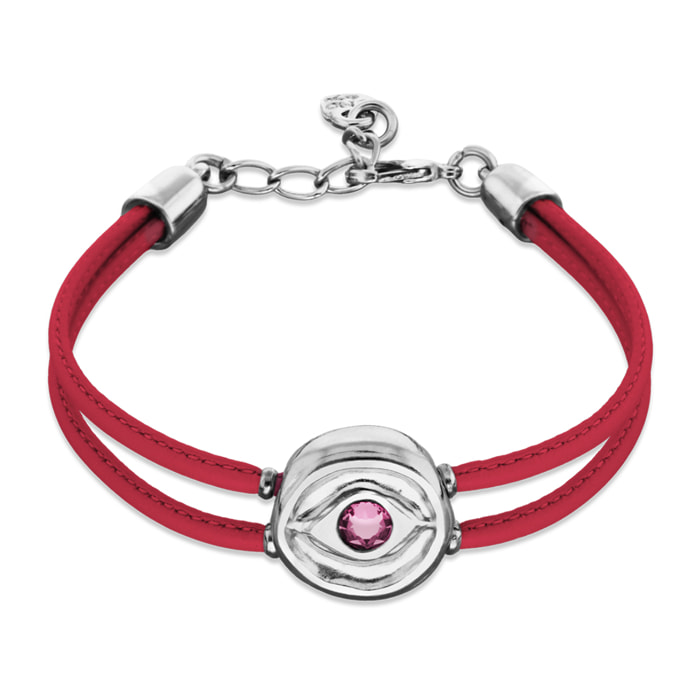 Pulsera SER INTUITIVA ROSA OSCURO M