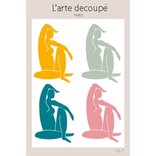 Tableau l'arte découpé Toile imprimée