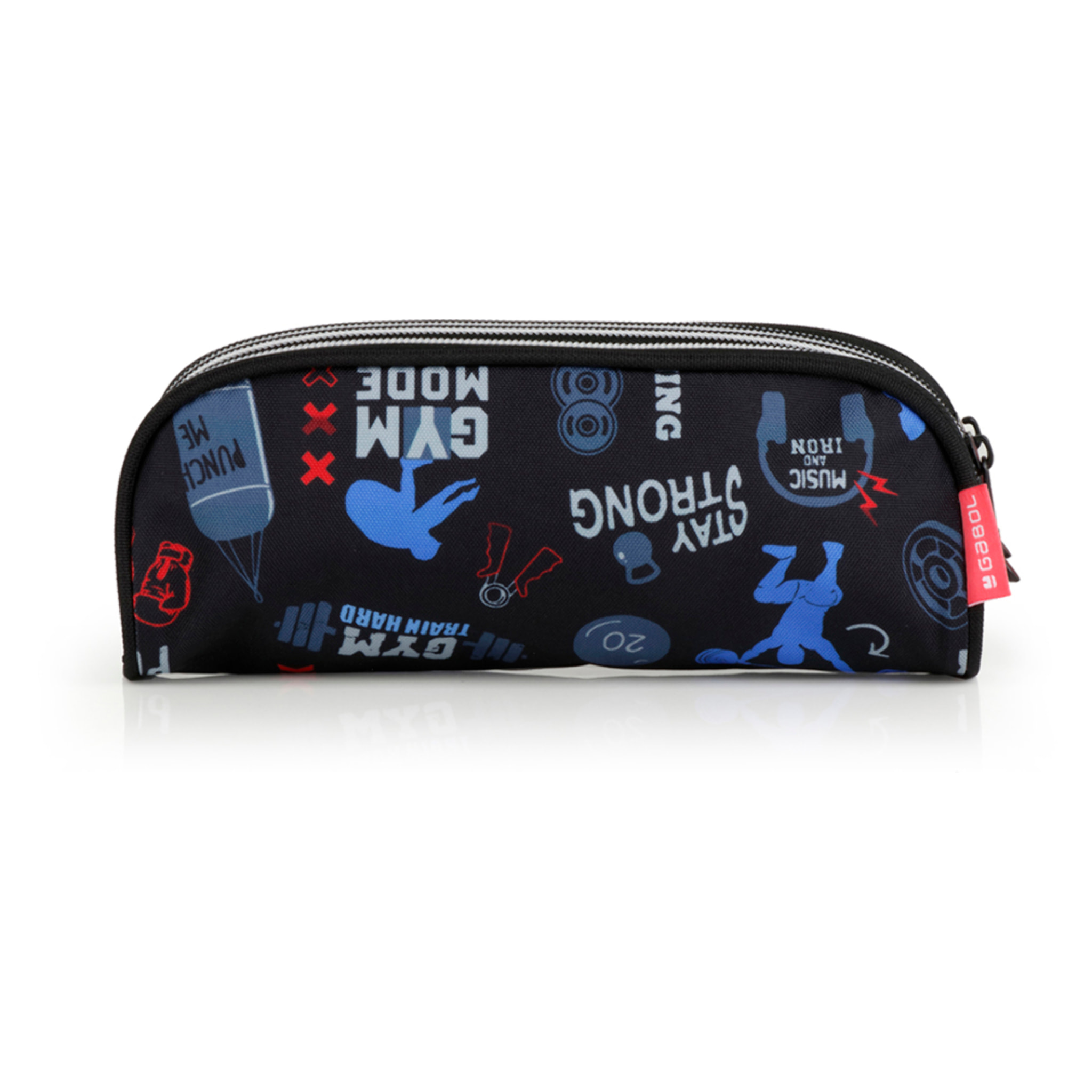 Estuche doble Gabol TRAINING negro y resistente al agua