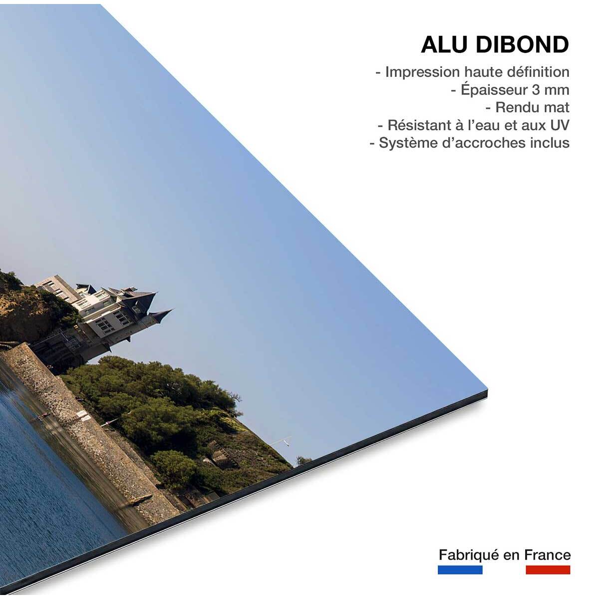 Tableau marée haute sur la villa belza Tableau alu Dibond