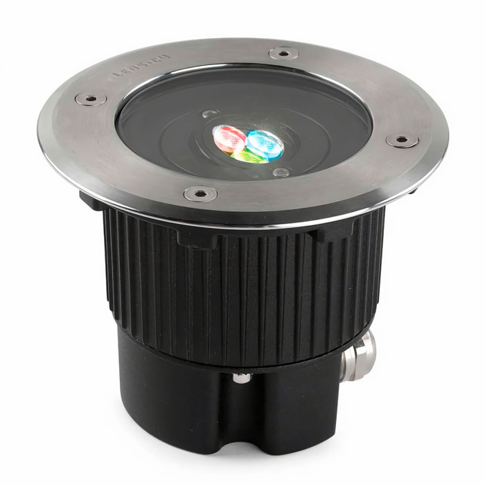 LEDS C4 Empotrable De Suelo Ip65-Ip67 Gea Rgb Easy+ Ø130Mm Led 6W Rgb Acero Inoxidable