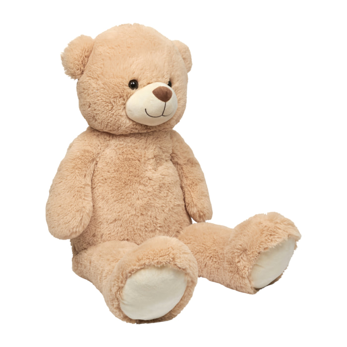 Peluche - JEUX 2 MOMES - Ours - Doux et Imposant - Blanc et Marron