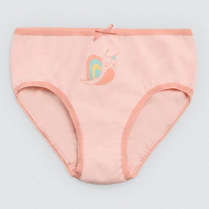 Confezione da 2 mutandine in cotone stampato per bambini Slow down