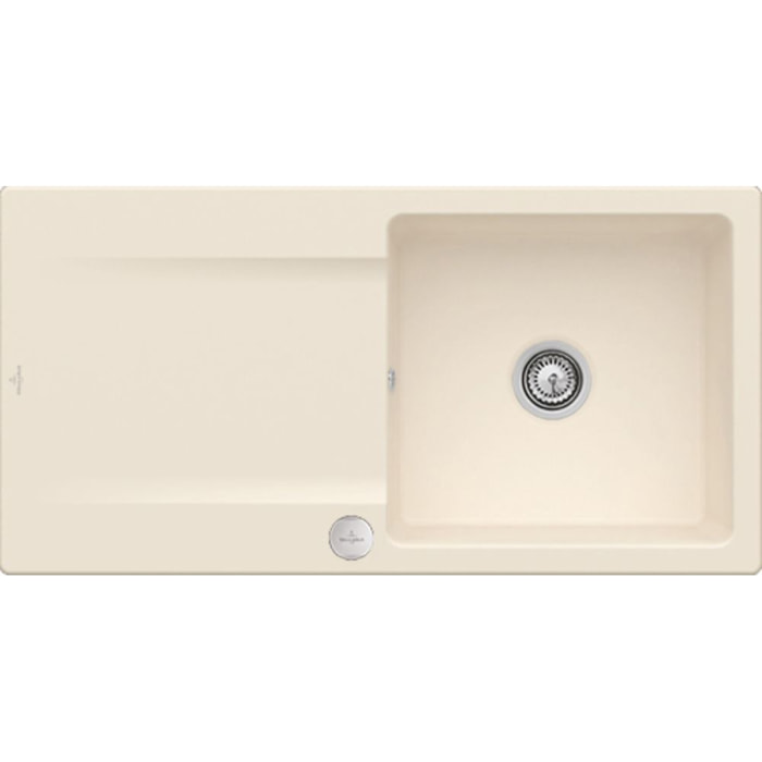 Evier Siluet 60 Ivory CeramicPlus avec vidage automatique