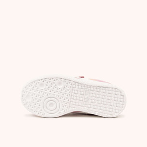 Zapatillas Infantiles Rosa Pastel con Velcro y Detalles en Blanco y Crema MUNICH MINI BARRU VCO 18