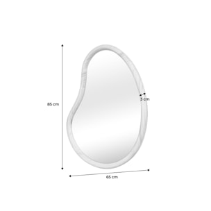 Miroir organique bois de sapin 85cm JACOB