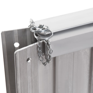 Rampa para Sillas de Ruedas Plegable, 61 cm, Carga 270 kg, Rampa Portátil de Aluminio Antideslizante con Bordes de Seguridad y Asa, para Escaleras, Puertas, Discapacitados