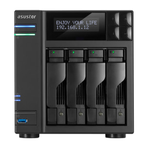 ASUSTOR AS604RD NAS 4 Baies ATOM DUAL 2.13GHZ GbEX2