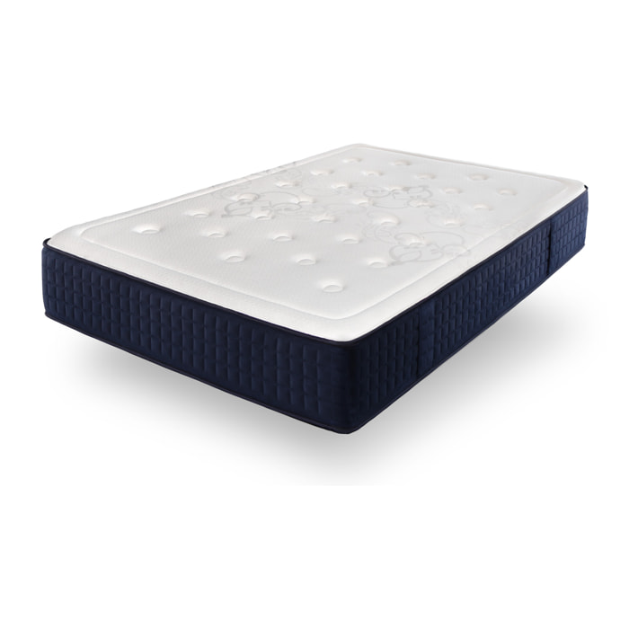 Colchón Viscoelástico Muelles Ensacados Zafiro, Altura 30 cm