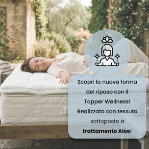 TOPPER WELLNESS TRAPUNTATO CON ELASTICI