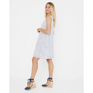 Vestido Corto Estampado Algodón - Flirti
