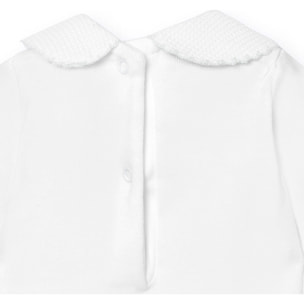 Body bebé manga corta cuello piqué