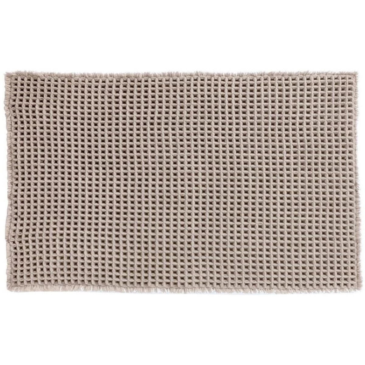 Tapis de bain Polyester GAUFFRE 50x80cm Beige MSV