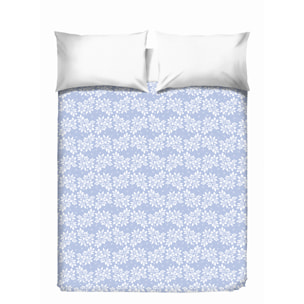 Copriletto di cotone Olivia azzurro 100% cotone