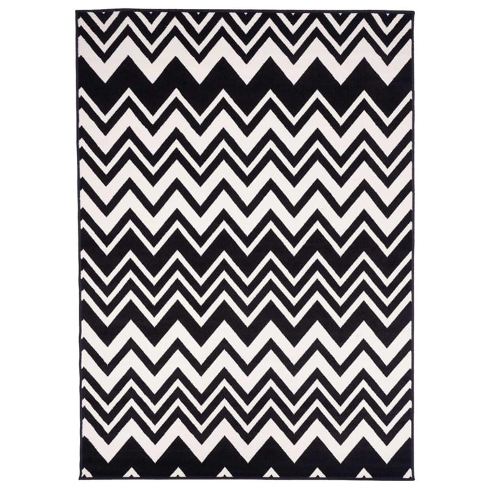 Tapis salon et chambre tissé motif géométrique LODE