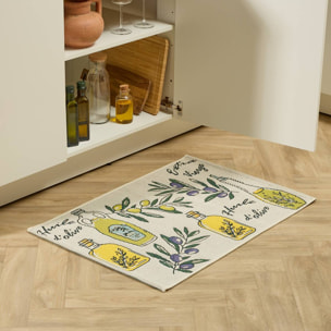 Tapis de cuisine Garrigue 90x60cm antidérapant