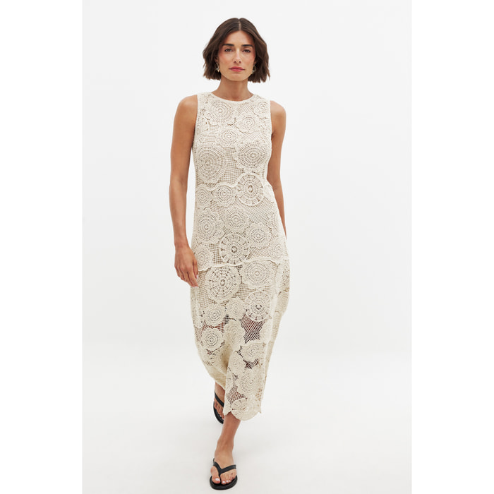 Knitted Crochet Midi Dress Vestiti in maglia Nakd