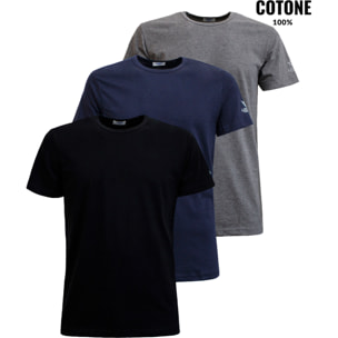 3 T-Shirt Uomo LEGEA Art. 830 Girocollo Assortito