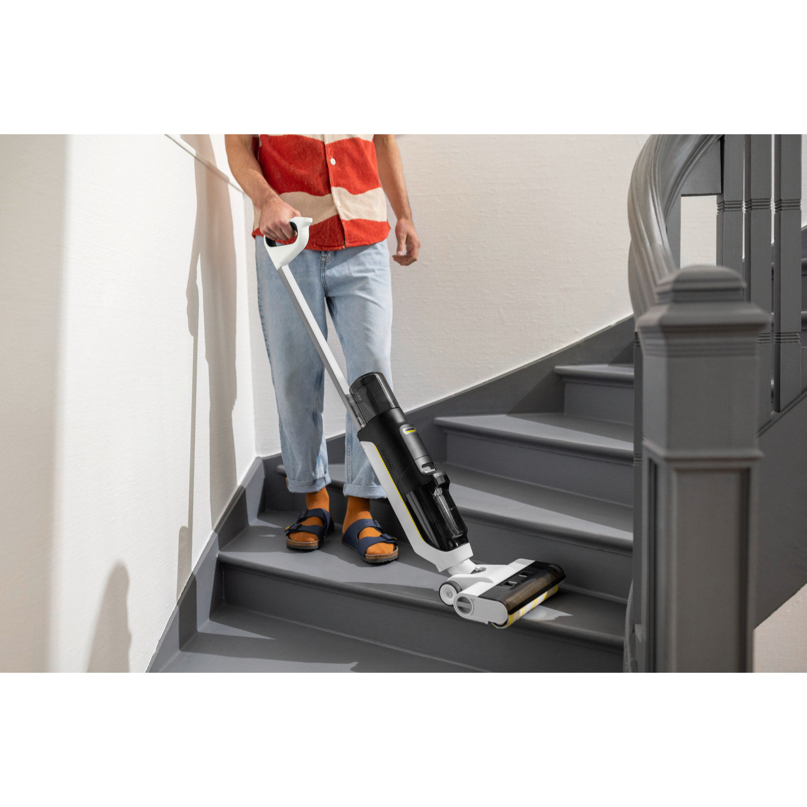 Aspirateur balai laveur sans fil Karcher FCV3 - eau et poussière - nettoyeur de sols sans fil - tous types de sols