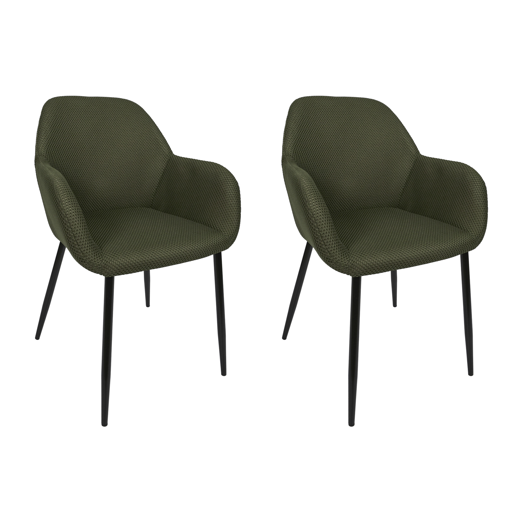 Fauteuil Atome Kaki - Lot De 2