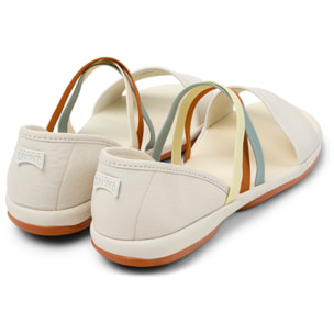 Sandalias - CAMPER Right Nina Twins - Blanco - Cuero liso