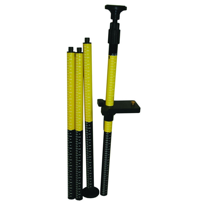 Extension pour niveau Laser Cl90 - Canne en aluminium - 4 Sections Vissable Et Une Section Télescopique