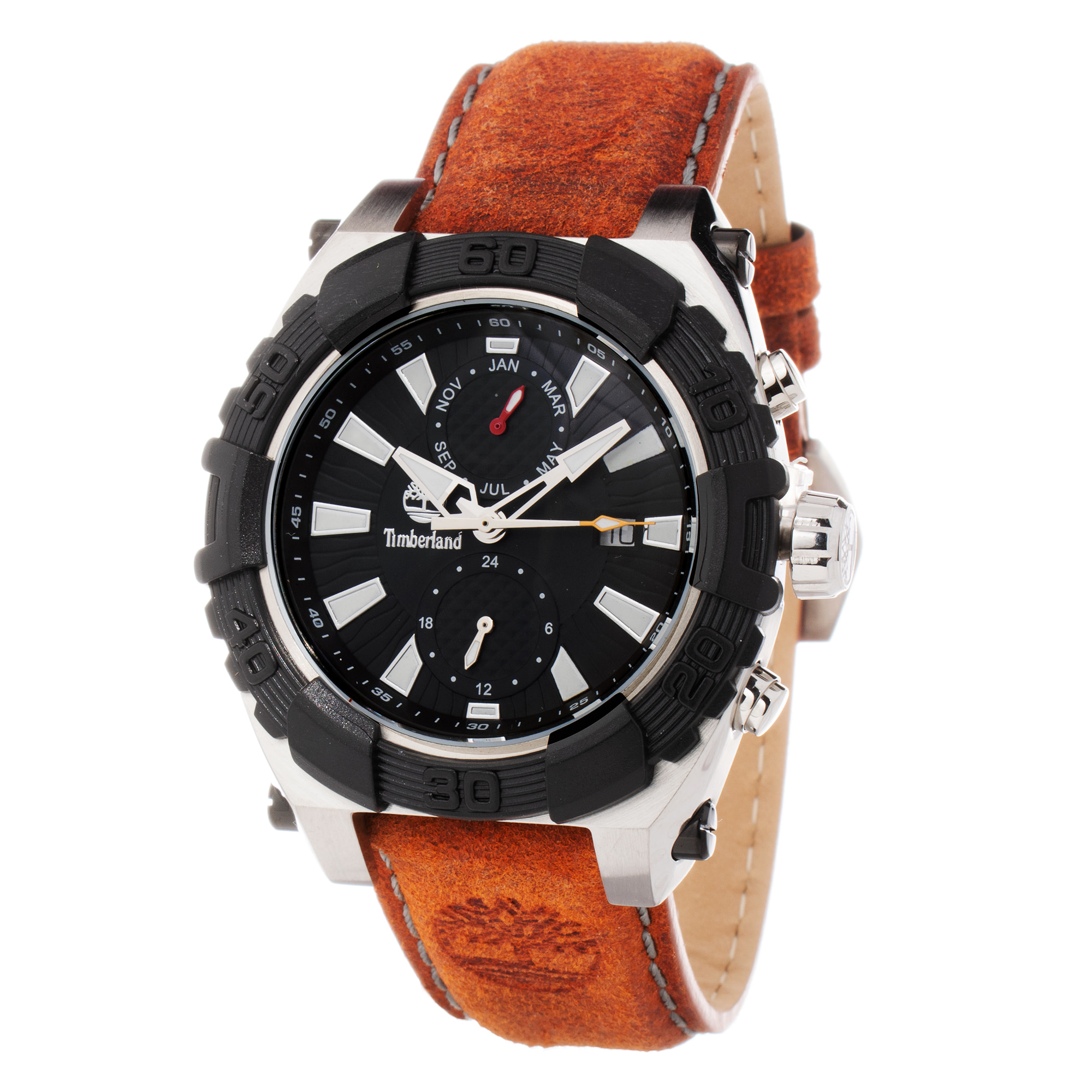 Reloj Timberland TBL1331JS-02C Hombre Analogico Cuarzo con Correa de Cuero