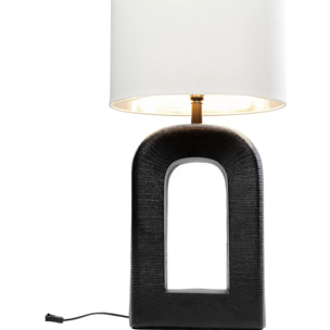 Lampe Tube 79cm noire et blanche Kare Design