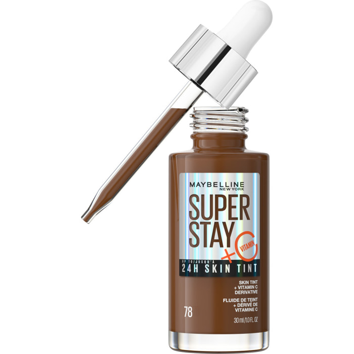 Maybelline New York Superstay 24H Skint Tint Fluide de Teint Longue Tenue 78