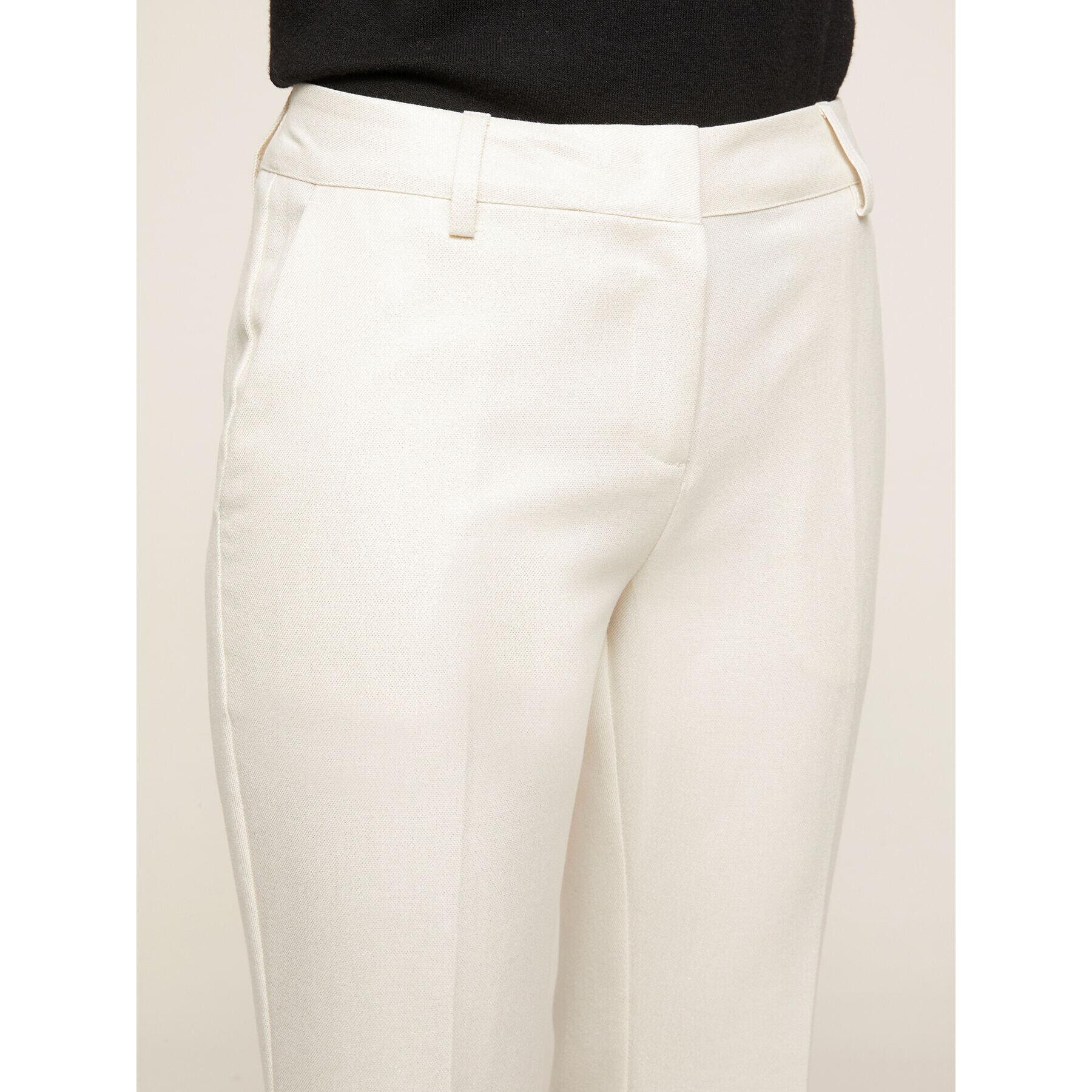 Motivi - Pantalones flare elegantes - Blanco