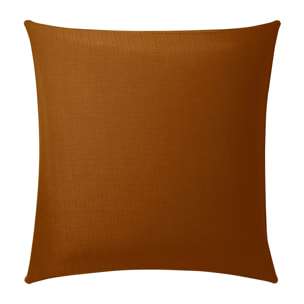 Parure de lit 3 pièces en coton tissage épais housse + taies - Marron Clair