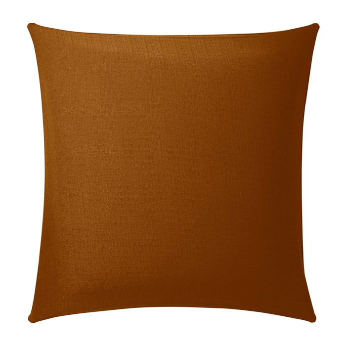 Parure de lit 3 pièces en coton tissage épais housse + taies - Marron Clair