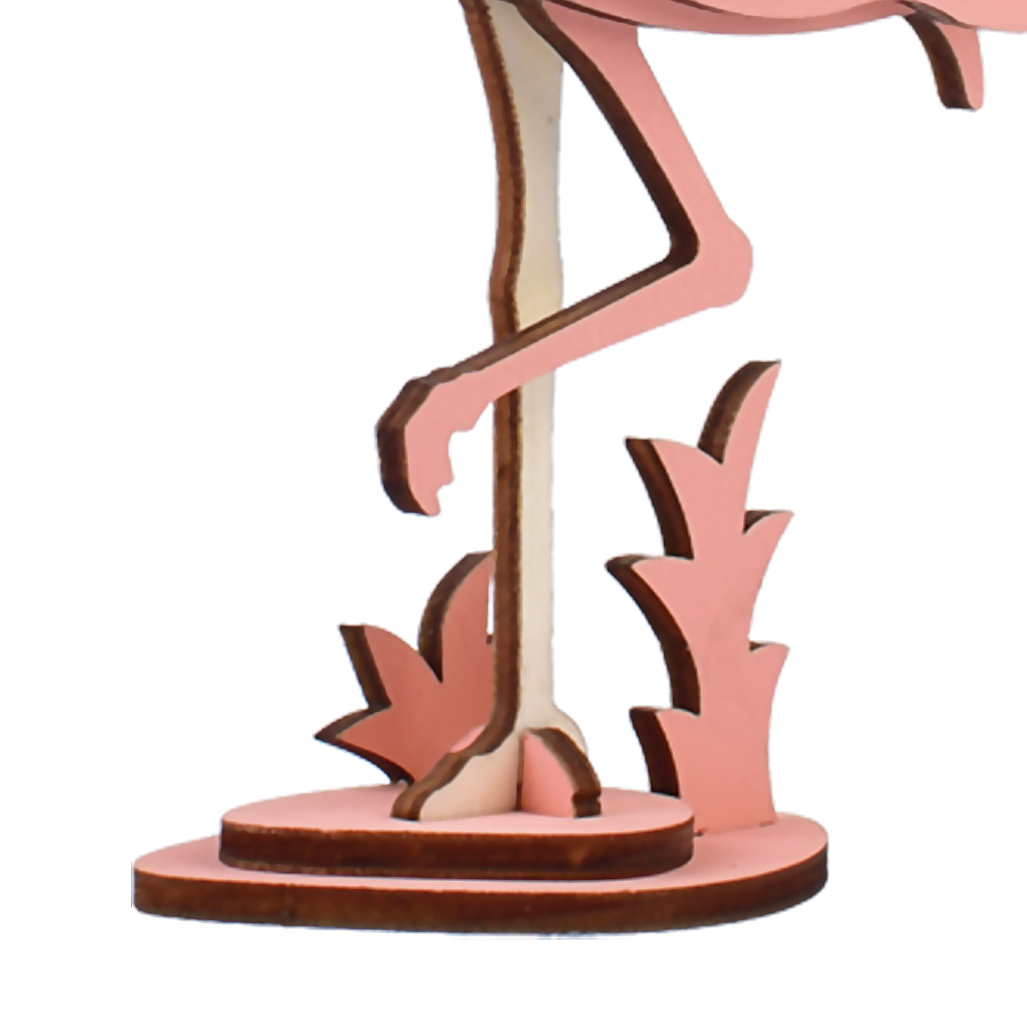 Maqueta 3D de madera. Diseño de Flamingo. 20 piezas.