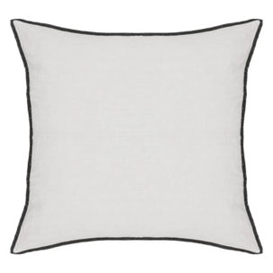 Coussin "Linah" - coton - blanc - 45x45 cm