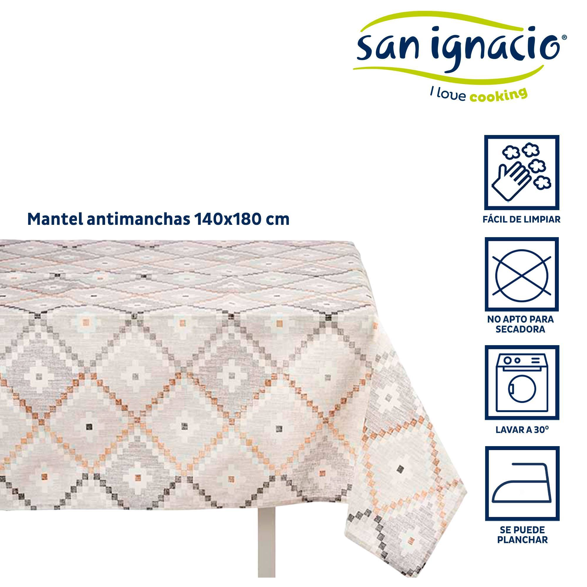 Mantel loneta antimanchas 140x180cm romb colección kinvara