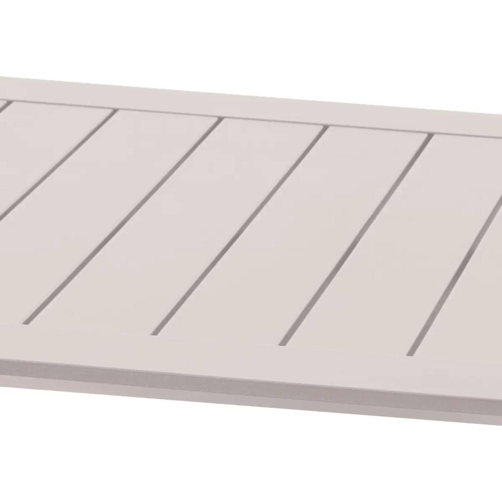 Table basse de jardin carrée "Allure" avoine 79 x 79 x 30cm en aluminium