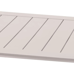 Table basse de jardin carrée "Allure" avoine 79 x 79 x 30cm en aluminium