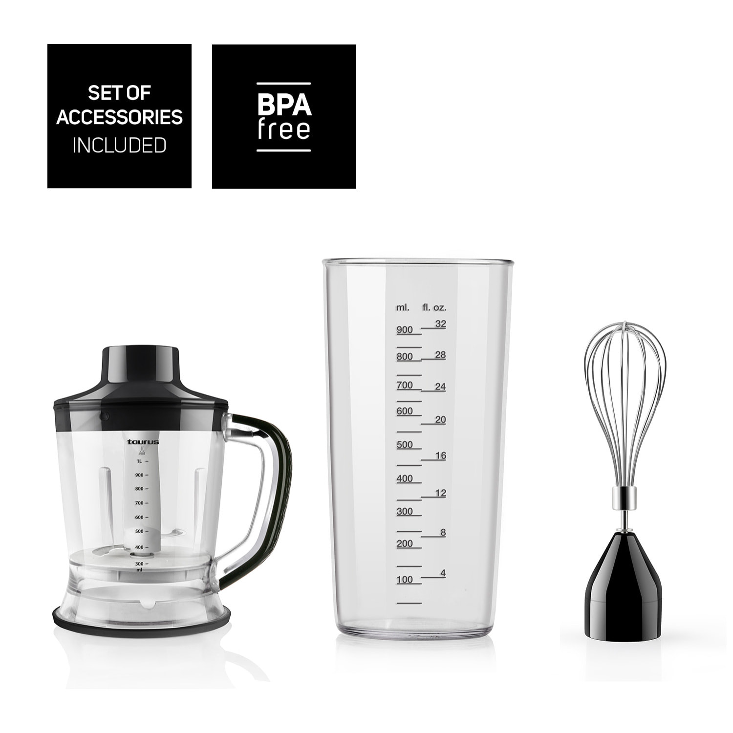 Taurus - Batidora de mano Bapi 1500 Premium XL Plus 1500 W