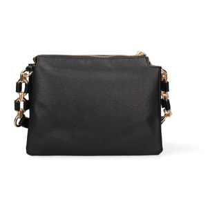 Borsa a spalla da donna Made in Italy - Modello Brunilde Lux - 100% pelle - 24.0 x 18.5 x 12.0 cm