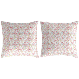 2 Fundas de almohada 100% algodón HARMONIE B - 65x65 cm