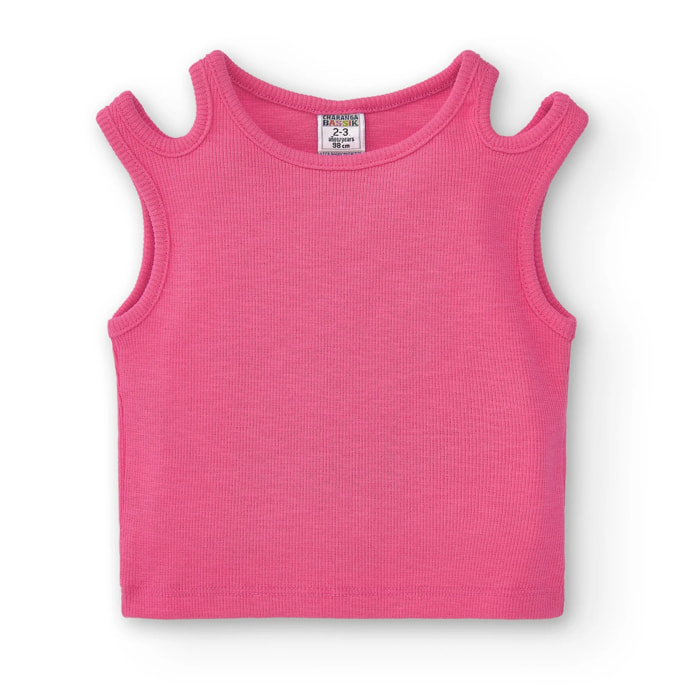 T-shirt Fucsia Per Bambina