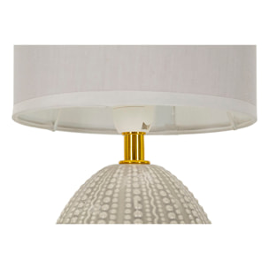 LAMPADA DA COMODINO FLAVI GRIGIA CM Ø 15X30,5