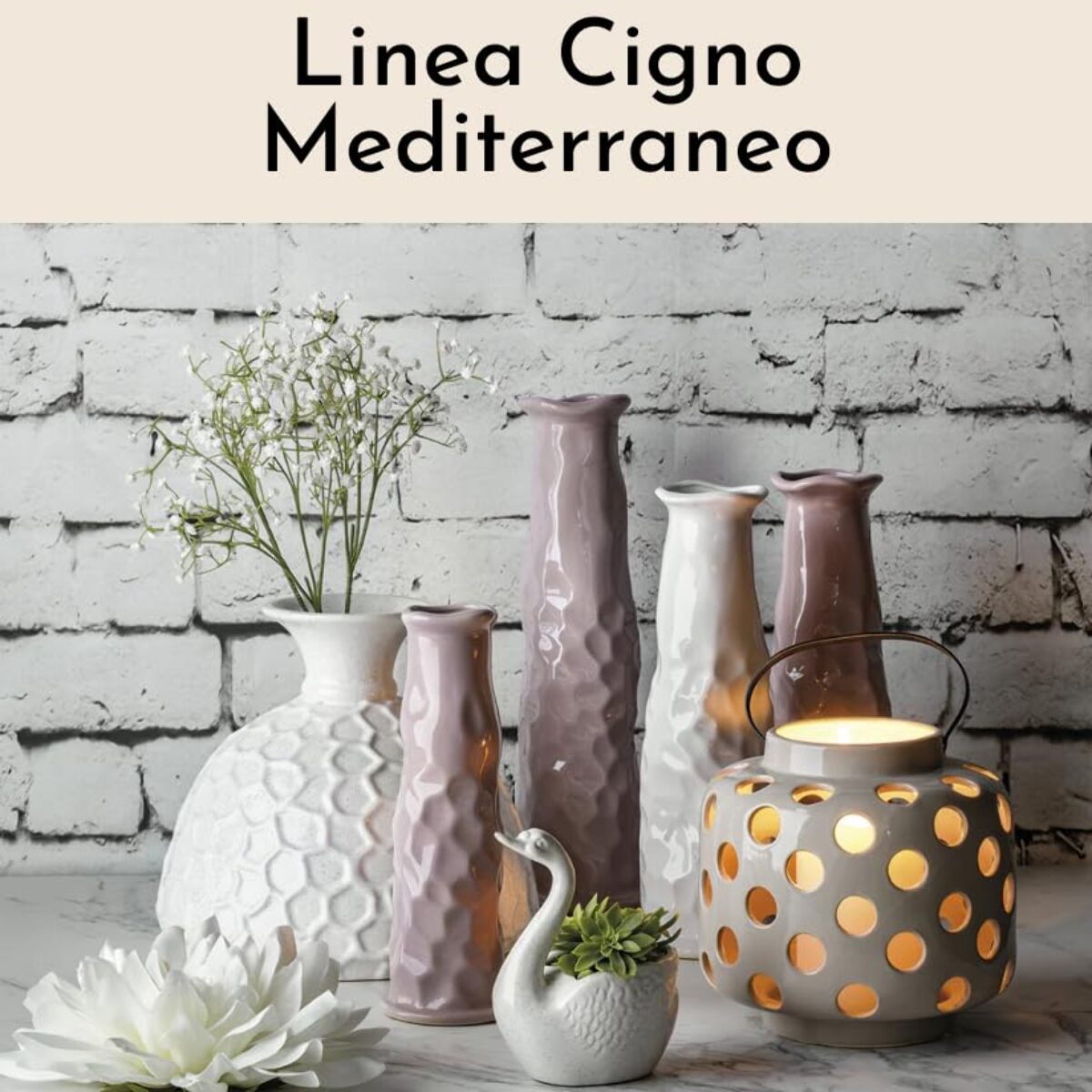 Porta piante Cigno Mediterraneo