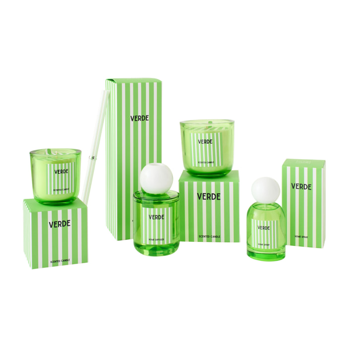 J-Line Bougie Parfumée Verde - Spring Ivy & Neroli - verre - vert - large