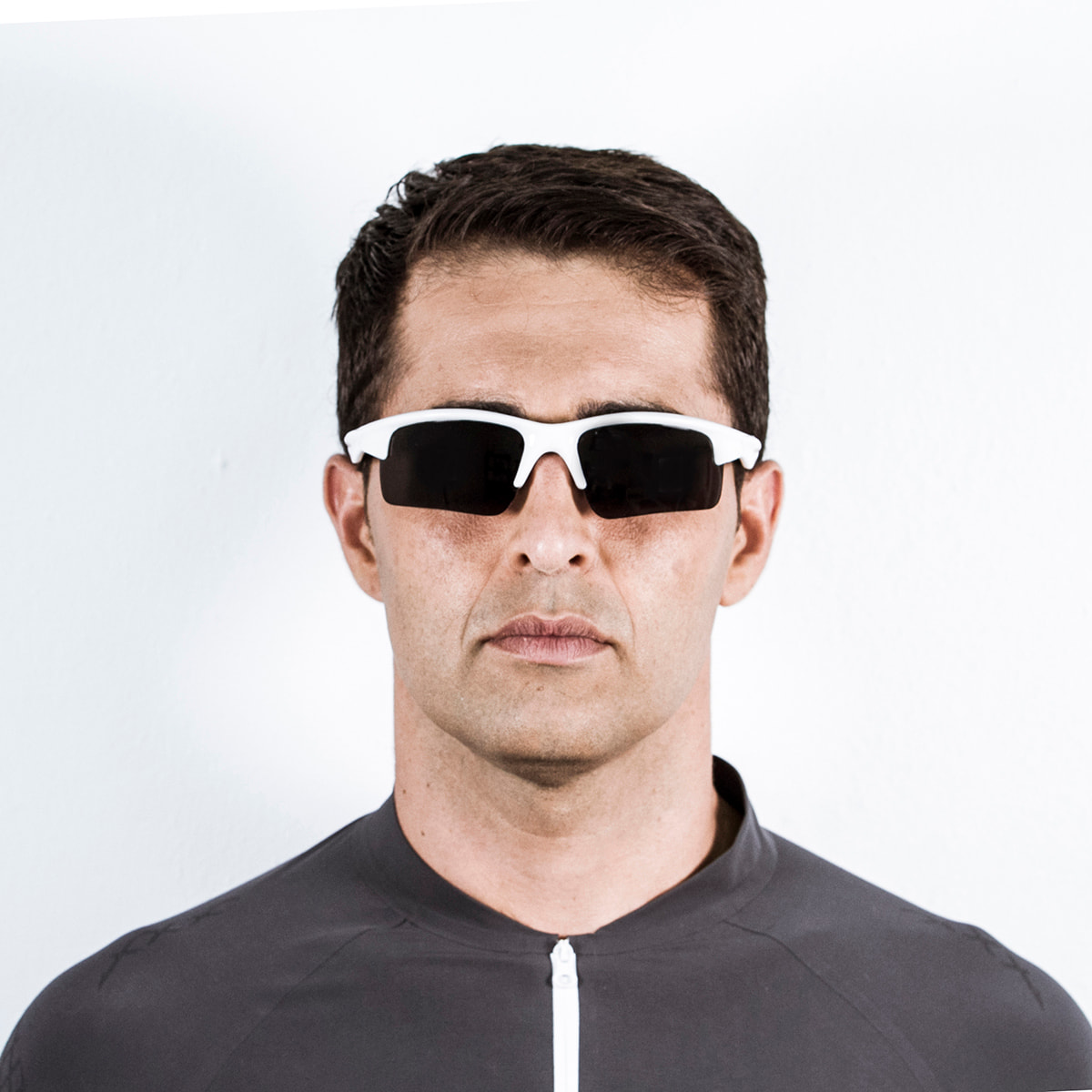 Gafas de ciclismo OCEAN GIRO - Blanco y negro / Polarizada ahumada