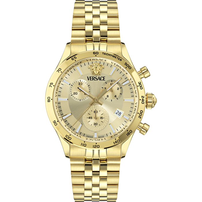 Versace Quartz Chronograph Watch Hell.chr Petite Spec. (Wc-Cfa)