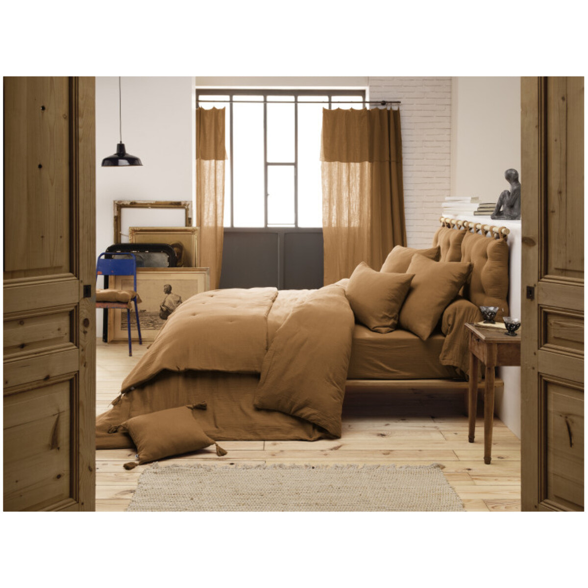 Housse de couette en gaze de coton 240 x 260 cm - GAIA