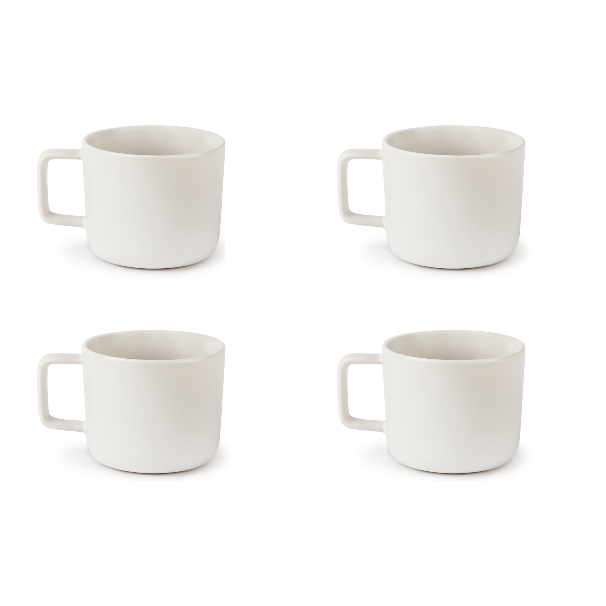 Set 4 Tazze Tè Excelsa – Nordic, Stoneware Bianco