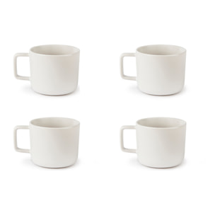 Set 4 Tazze Tè Excelsa – Nordic, Stoneware Bianco